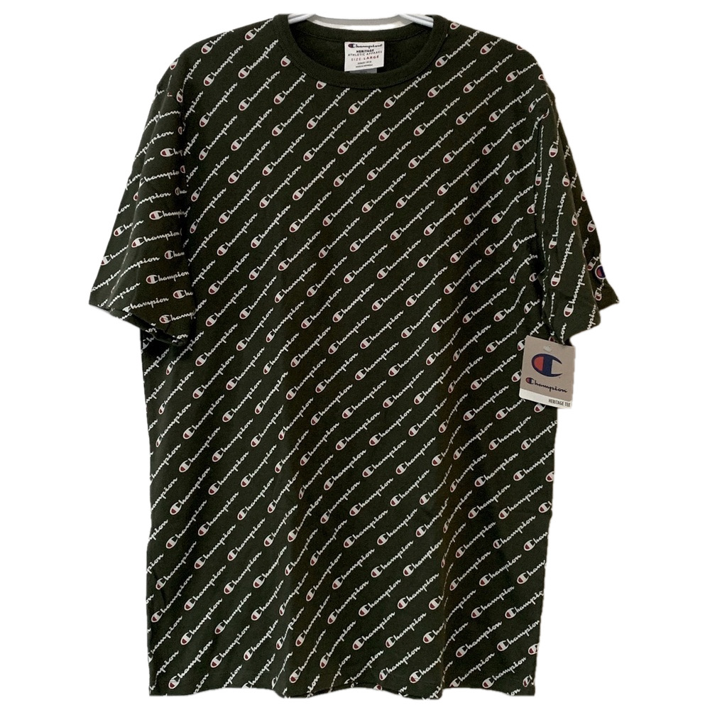 🏆 Champion Heritage Tee Repeat Logo Size L